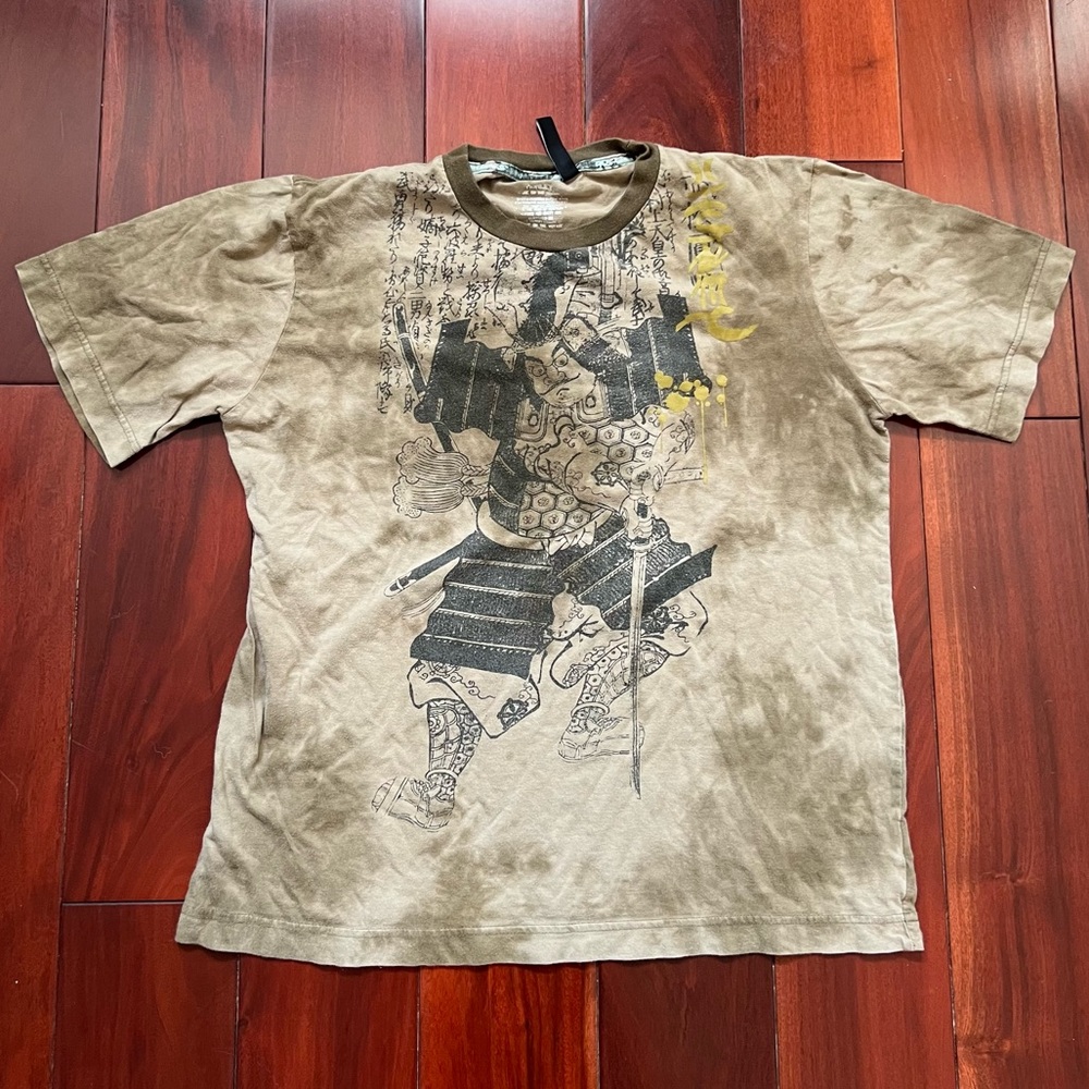 Hurley Asian Hero Character Tie Dye Distressed T-Shirt Sz Large